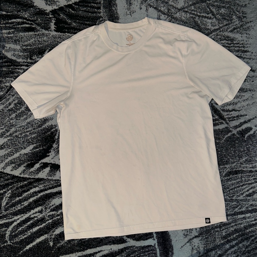 Large white sport tee